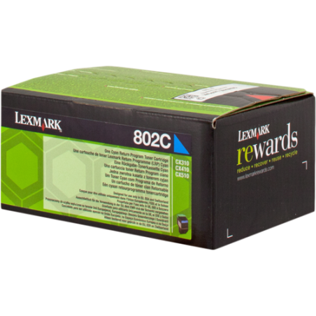 Lexmark 802C Toner Cyan Original 