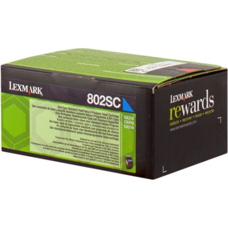 Lexmark 802SC Toner Cyan Original 
