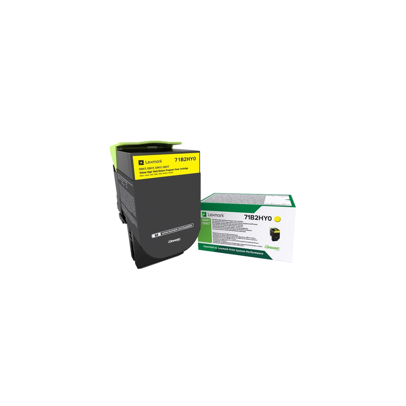 Lexmark 71B2HY0 Toner Jaune Original