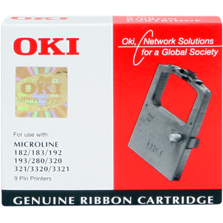 OKI 182/3321 Ruban Noir Original 