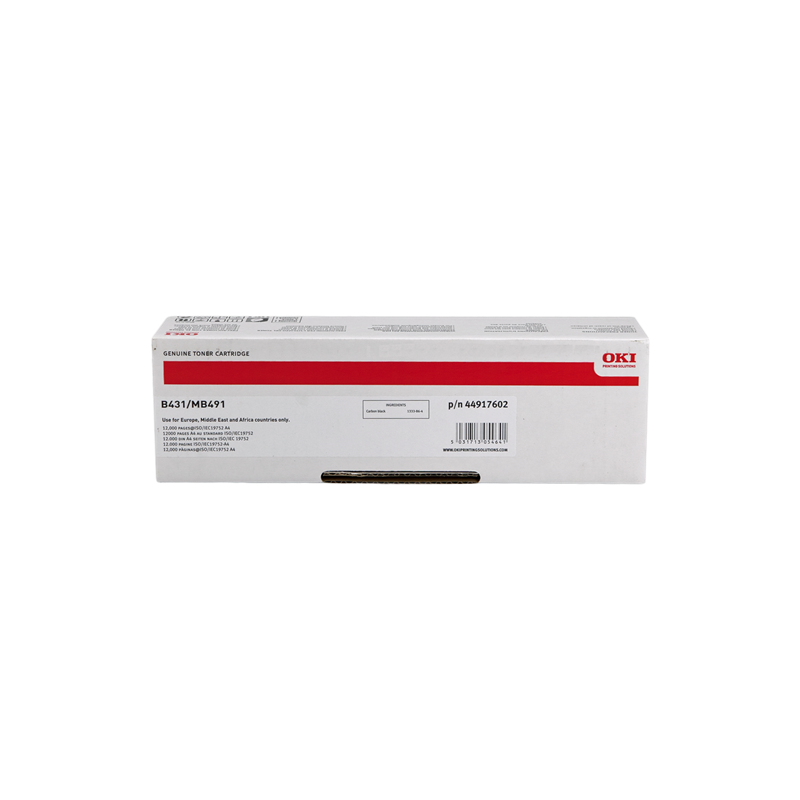 OKI 44917602 Toner Noir Original