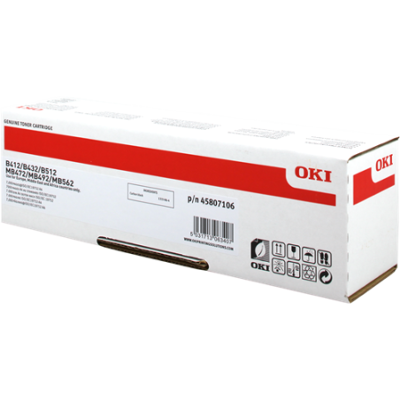 OKI 45807106 Toner Noir Original 
