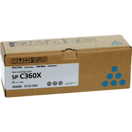 Ricoh SP C360XC Toner Cyan Original 