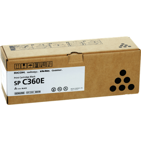 Ricoh SP C360EBK Toner Noir Original 