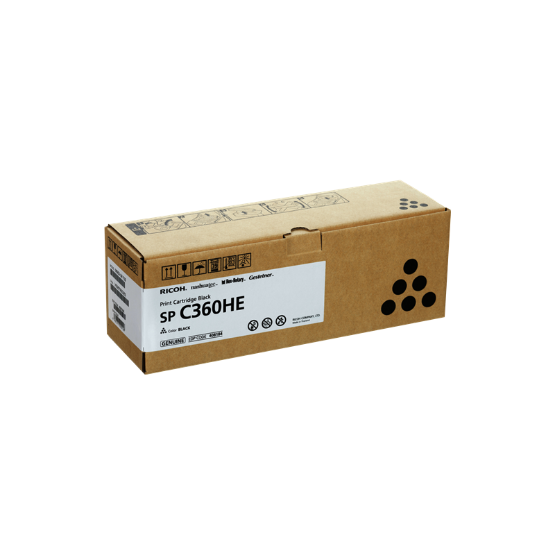 Ricoh SP C360HEBK Toner Noir Original