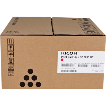 Ricoh SP 5200HE Toner Noir Original 