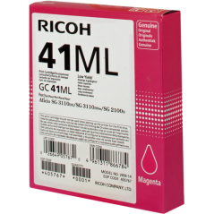 Ricoh 41ML (GC41ML) Cartouche Gel Magenta Originale 