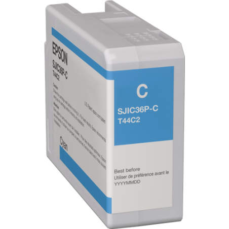 Epson SJIC36P-C Cartouche Cyan Originale 