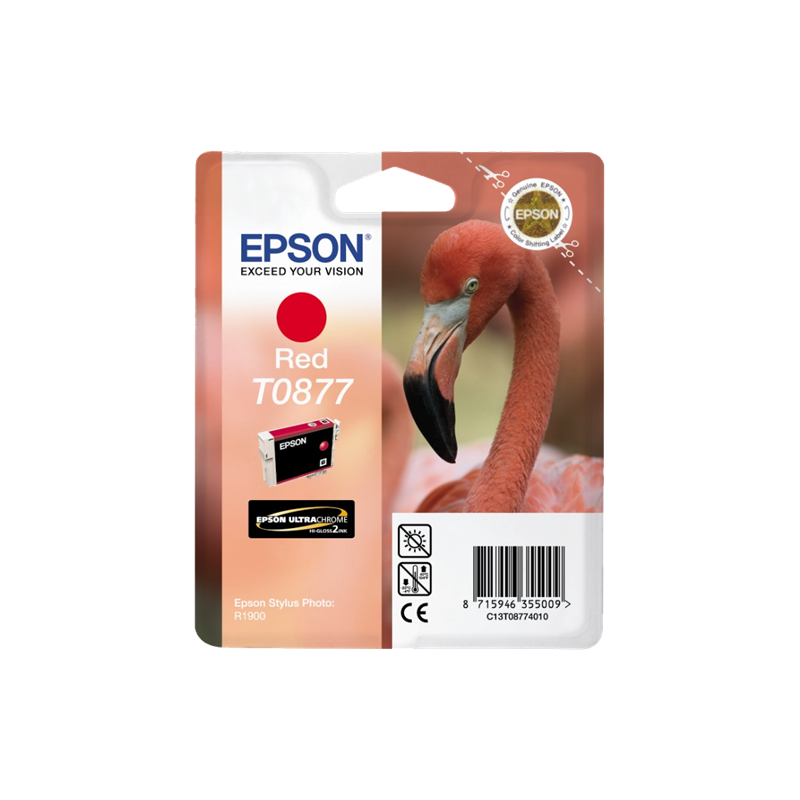 Epson T0877 Cartouche Rouge Originale