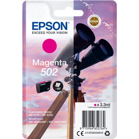 Epson 502 Cartouche Magenta Originale 