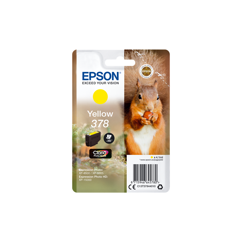 Epson 378 Cartouche Jaune Originale