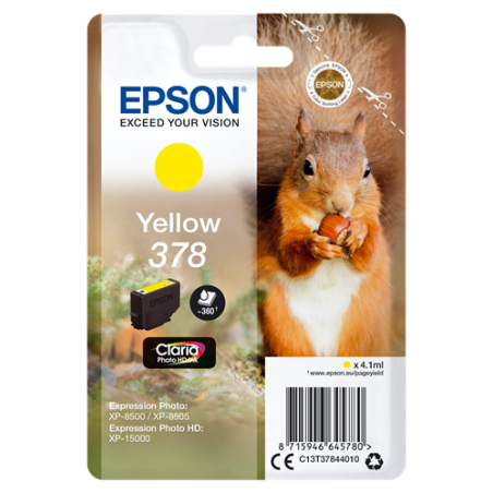 Epson 378 Cartouche Jaune Originale 