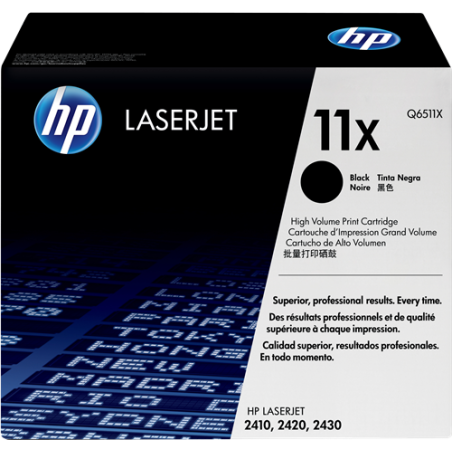 HP 11X Toner Noir Original 