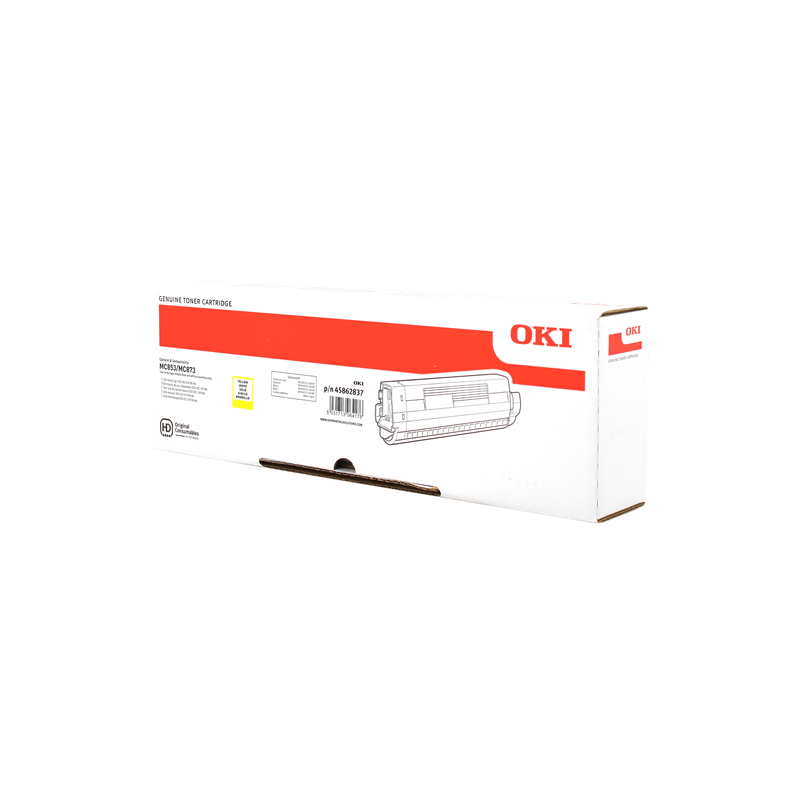 OKI 45862837 Toner Jaune Original