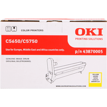 OKI 43870005 Tambour Jaune Original 