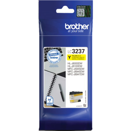 Brother LC3237Y Cartouche Jaune Originale 