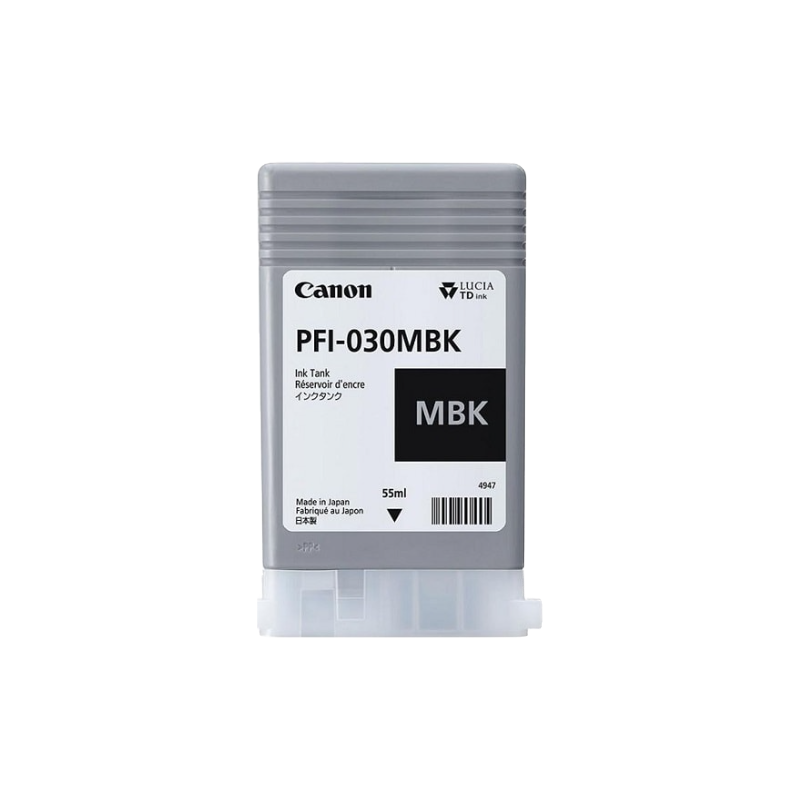 Canon PFI-030MBK Cartouche Noir Mat Originale Canon PFI-030MBK Cartouche Noir Mat Originale