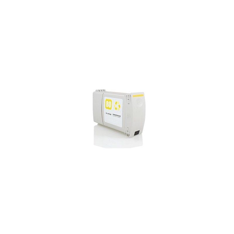 HP 80 Cartouche Jaune Compatible