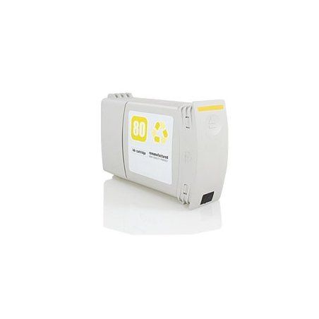 HP 80 Cartouche Jaune Compatible 