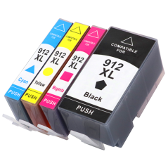 HP 912XL Multipack 4 Couleurs Compatible 