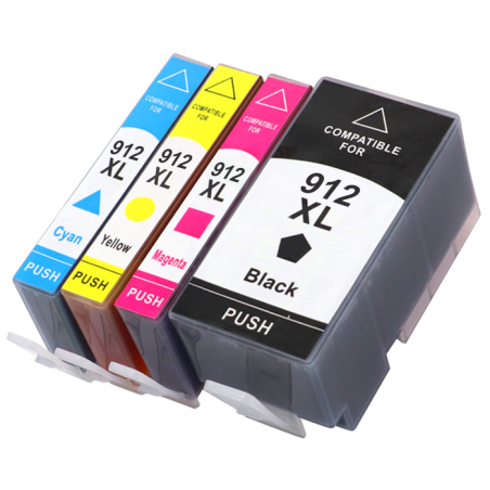 HP 912XL Multipack 4 Couleurs Compatible 