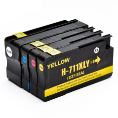 HP 711 Multipack 4 cartouches Compatibles