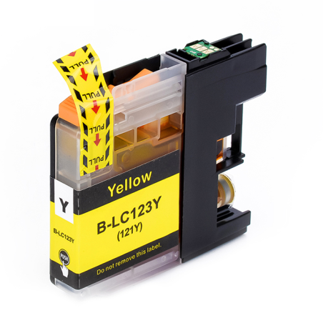 Brother LC123Y Cartouche Jaune Compatible 