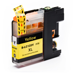 Brother LC125XLY Cartouche Jaune Compatible 