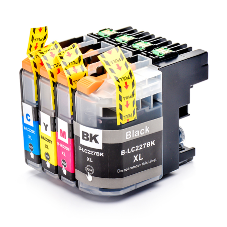 Brother LC225XL / LC227XL Multipack 4 Couleurs Compatible 