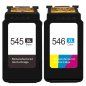 Canon 545XL / 546XL Pack 2 cartouches Compatible