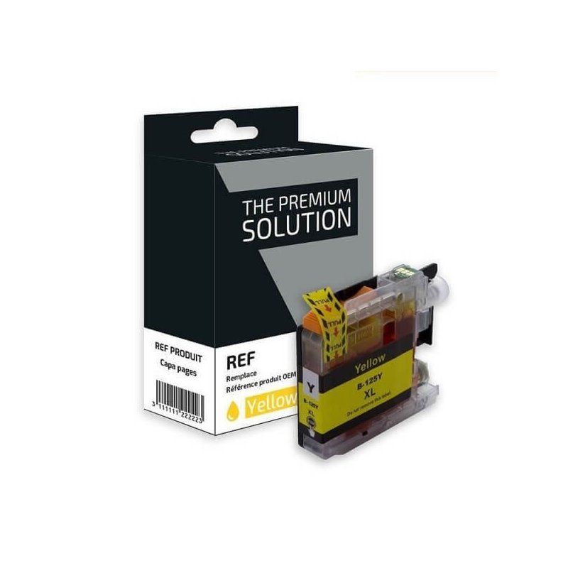 Brother LC125XLY Cartouche Jaune Compatible Premium