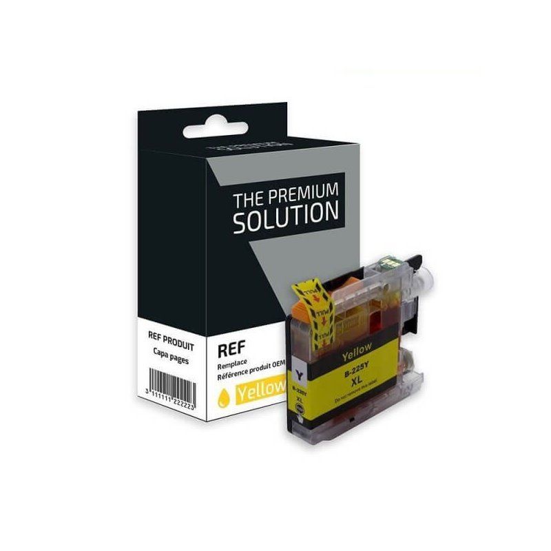 Brother LC225XL Y Cartouche Jaune Compatible Premium