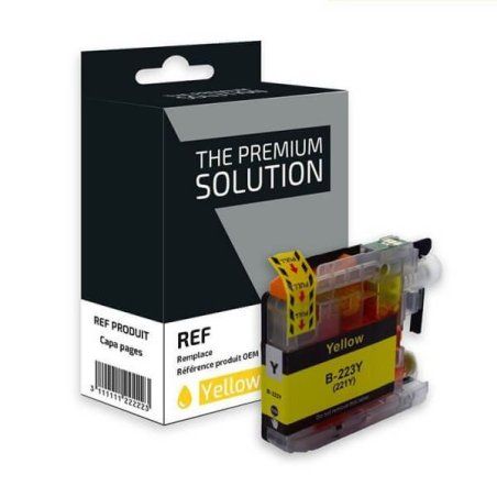 Brother LC223Y Cartouche Jaune Compatible Premium 