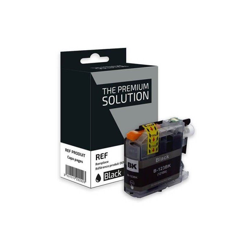 Brother LC123BK Cartouche Noir Compatible Premium