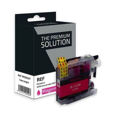 Brother LC123M Cartouche Magenta Compatible Premium 