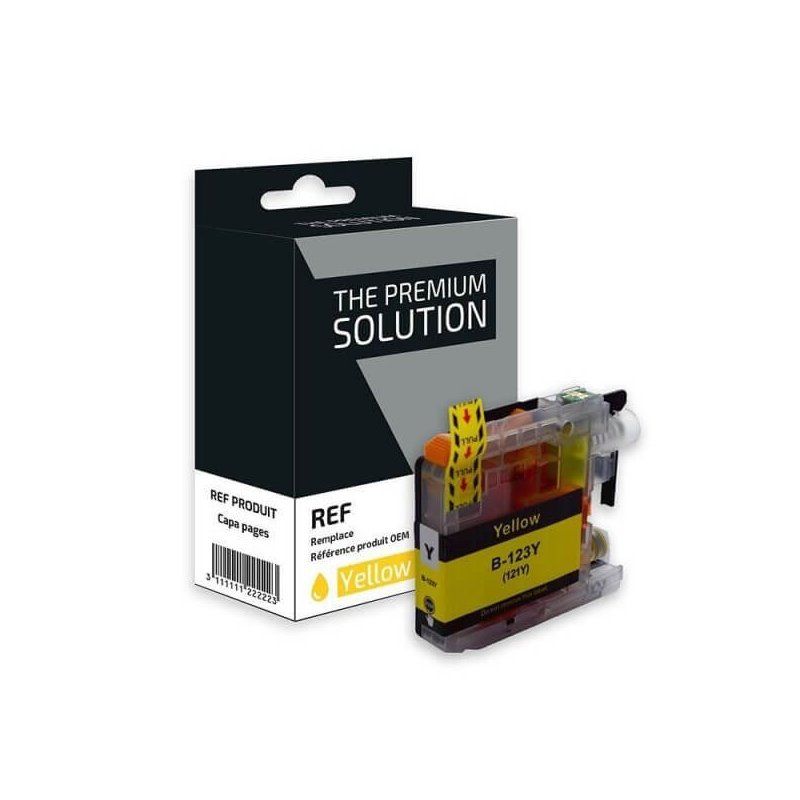 Brother LC123Y Cartouche Jaune Compatible Premium