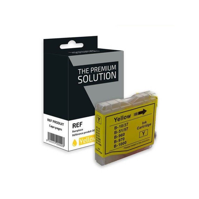 Brother LC970Y Cartouche Jaune Compatible Premium