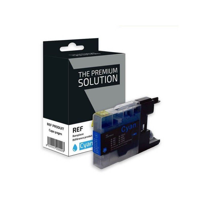 Brother LC1240C / LC1280 Cartouche Cyan Compatible Premium