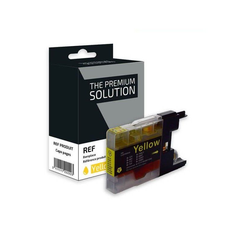 Brother LC1240Y / LC1280 Cartouche Jaune Compatible Premium