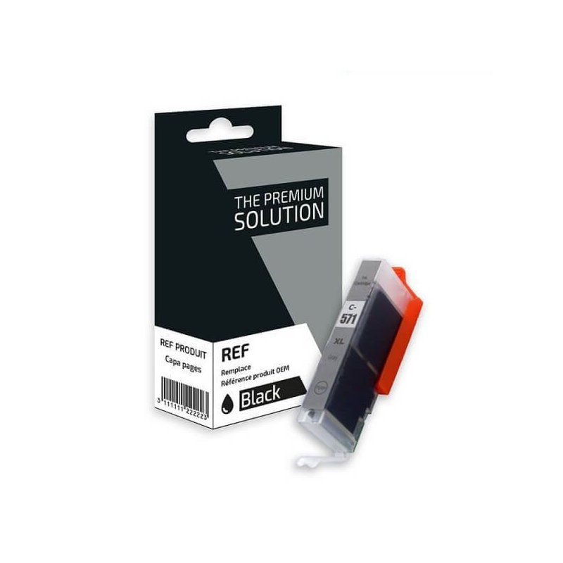 Canon CLI-571GY XL Cartouche Gris Compatible Premium