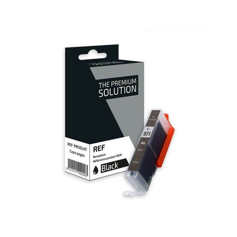 Canon CLI-571BK XL Cartouche Noir Compatible Premium