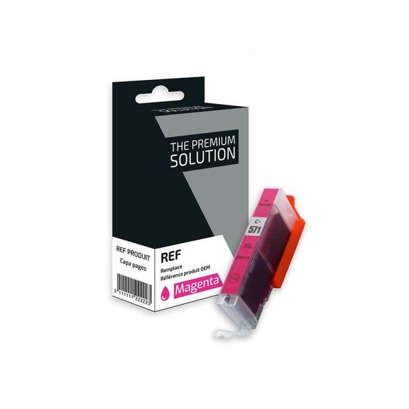 Canon CLI-571M XL Cartouche Magenta Compatible Premium