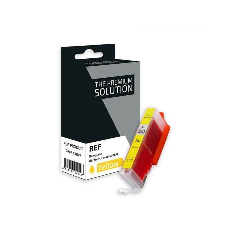 Canon CLI-551Y XL Cartouche Jaune Compatible Premium