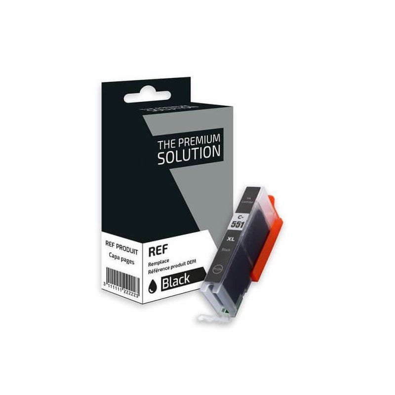 Canon CLI-551BK XL Cartouche Noir Compatible Premium
