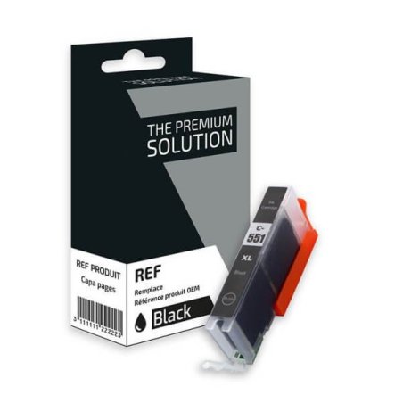 Canon CLI-551BK XL Cartouche Noir Compatible Premium 