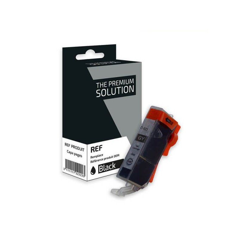 Canon CLI-521gy Cartouche Gris Compatible Premium