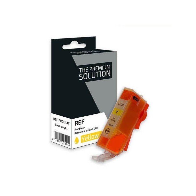 Canon CLI-521y Cartouche Jaune Compatible Premium