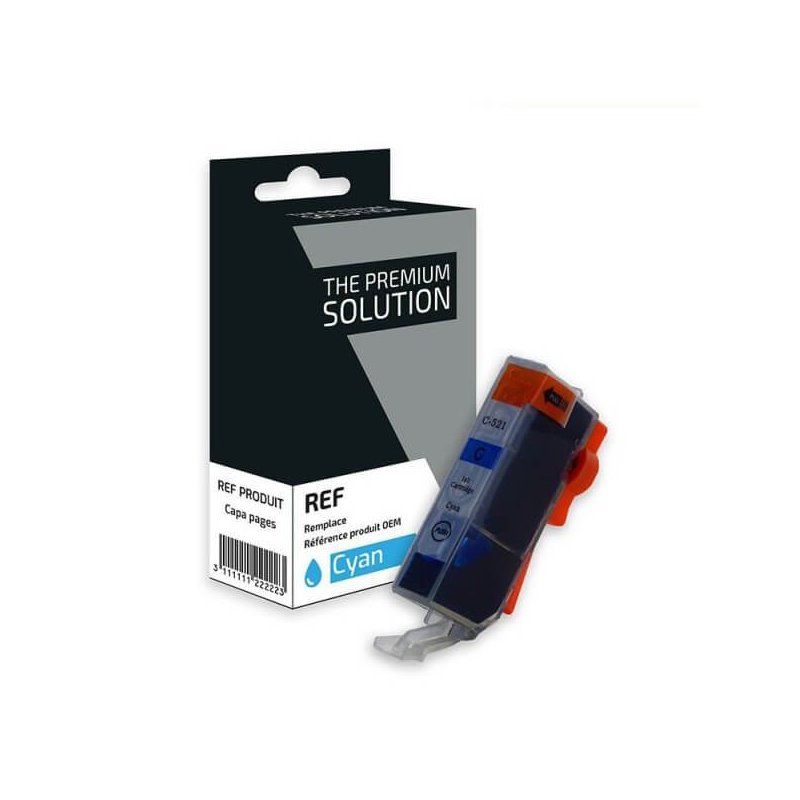 Canon CLI-521c Cartouche Cyan Compatible Premium