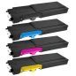 Dell C2660dn / C2665dnf Pack 4 toners Compatible