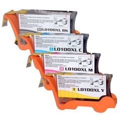 Lexmark 100XL Pack 4 Cartouches Compatible